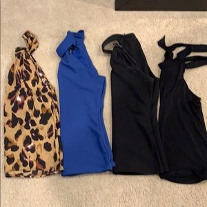 Women’s lot of 4 halter tops size XS